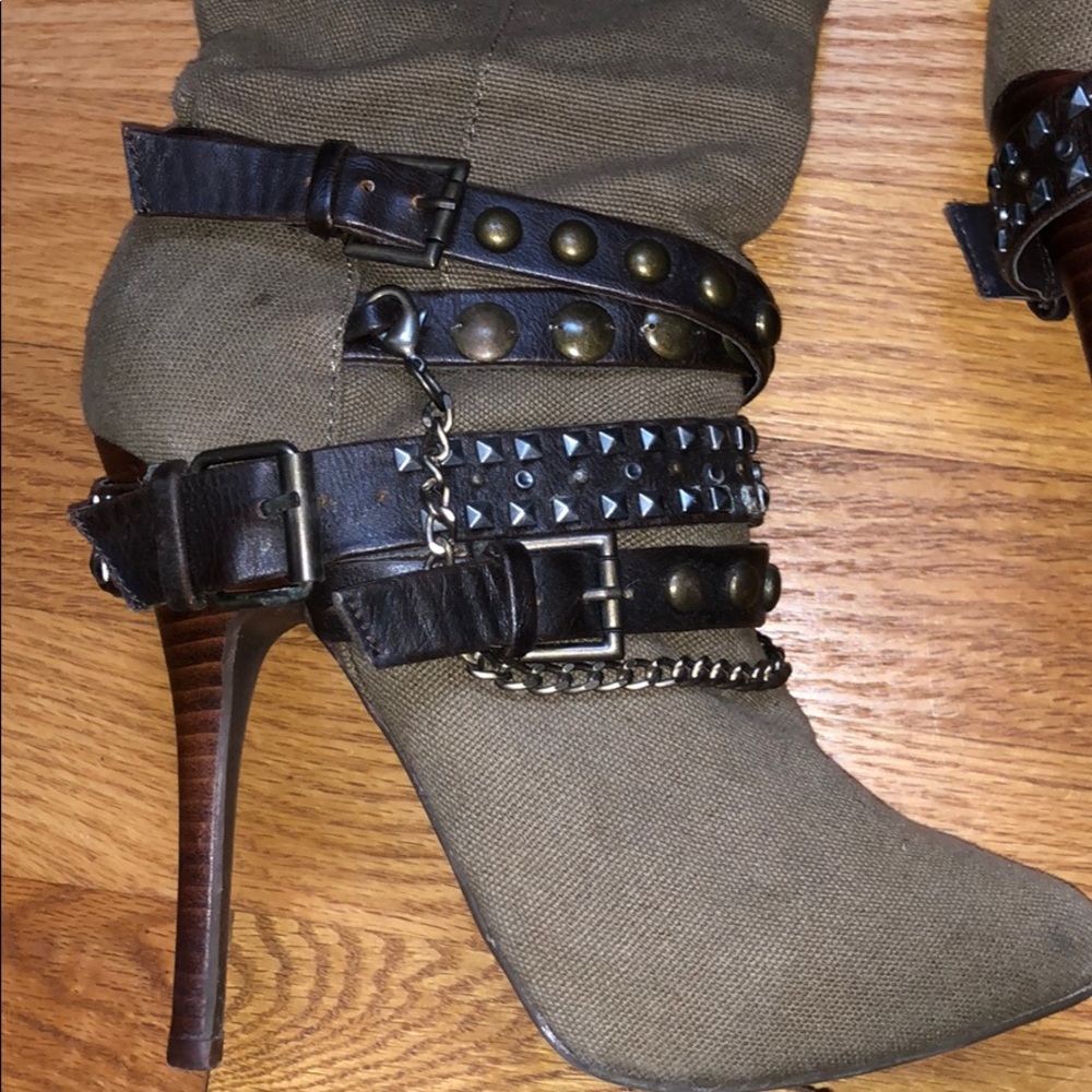 Knee High Strappy Boots - Picture 2 of 4